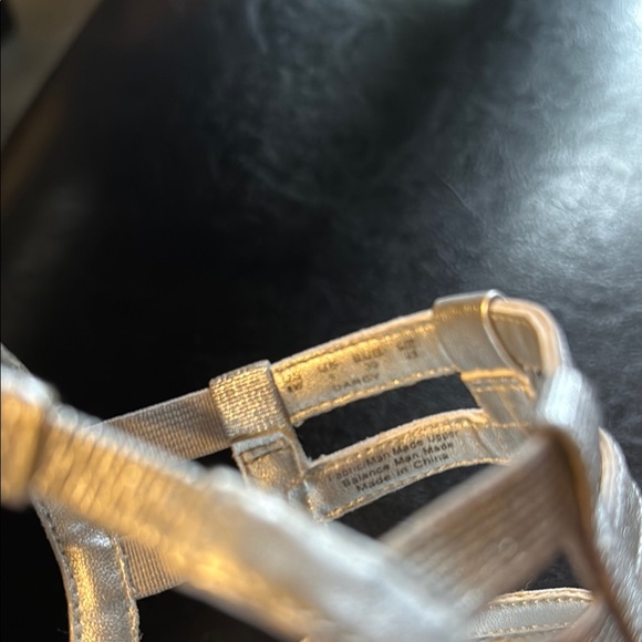 Naturalizer Silver Strappy Heels - Picture 5 of 7